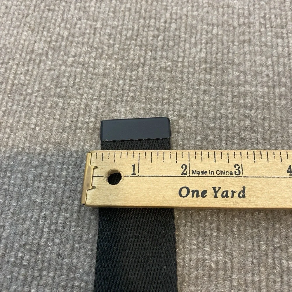 Nike Golf Men's Swoosh Belt Black One Size Adjustable Length Logo